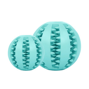 Vente en gros d'accessoires de nettoyage <span class=keywords><strong>pour</strong></span> animaux de compagnie <span class=keywords><strong>ultra</strong></span> indestructibles balle brosse à dents balle de friandises chiens formation de distribution de nourriture jouets à mâcher - Product Image 1