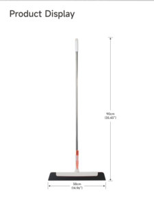 <span class=keywords><strong>Balai</strong></span> multifonctionnel robuste Realida pour intérieur, <span class=keywords><strong>balai</strong></span> magique pour sols, lame de grattoir en EVA, acier inoxydable, nettoyage domestique - Product Image 6