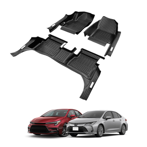 พรมปูพื้น5D รถยนต์ Txr อุปกรณ์ตกแต่งภายในรถสีดำสำหรับ Toyota Corolla <span class=keywords><strong>altis</strong></span> Levin E210 2018- - Product Image 1
