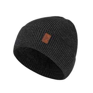 Hàn Quốc Phiên Bản Mùa Đông Người Đàn Ông Của Beanies Rắn Màu Ngoài Trời Đi Xe Đạp <span class=keywords><strong>Hat</strong></span> Sang Trọng Ấm Đan <span class=keywords><strong>Hat</strong></span> Cho Phụ Nữ - Product Image 2