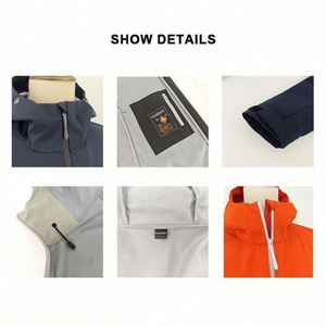 Design Outdoor Softshell <b>Jacket</b> Polyester Custom Low Price Design Stand Collar Winter Breathable Casual Outdoor Men's Wear - Product Image 4