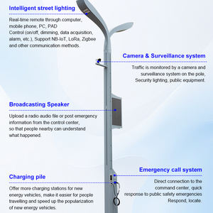 <span class=keywords><strong>Lampadaire</strong></span> intelligent extérieur étanche IP65 à <span class=keywords><strong>prix</strong></span> avantageux, personnalisable, avec service de recharge, en acier inoxydable, 100W LED - Product Image 3