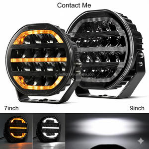 Новая дополнительная внешняя светодиодная рампа 4x4, передняя фара автомобиля, <span class=keywords><strong>9</strong></span> дюймов, светодиодная лампа с янтарным светом, мигающий - Product Image 6