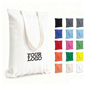 Printed Cotton Tote Large Private Label Canvas Bag Reusable Shopping Bags With Logos - Product Image 1