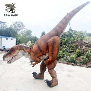 Costume de dinosaure robotique réaliste à manivelle <span class=keywords><strong>facile</strong></span>, <span class=keywords><strong>T</strong></span>-<span class=keywords><strong>rex</strong></span>, yeux automatiques qui clignotent, à vendre - Product Image 3