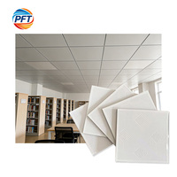 Plafond en PVC carré moderne, ignifuge, résistant à l'humidité, insonorisant, pour appartement, centre commercial, hôtel, hôpital, gymnase, atelier