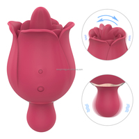 Großhandel USB Wiederaufladbarer IPX7 Wasserdichter Silikon-ABS-Vibrator mit 9 Frequenzen für Frauen – Leistungsstarker Oral-Stimulator mit Zungenleck-Funktion