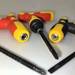 Tournevis à cliquet professionnel avec poignée en PP - Embouts magnétiques multi-embouts - Product Image 5