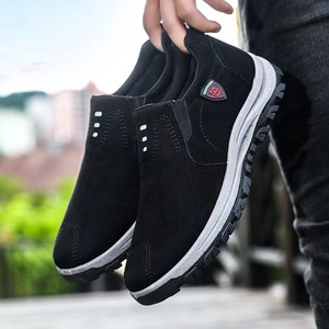 Men's Sporty Board Shoes Lace-Up Slip-On Closed Toe PU Upper Rubber Midsole Anti-Slip Cushioning Lightweight Fashion Trend - Product Image 2