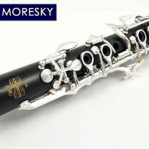 คลาริเน็ต MORESKY ไม้ดำ คีย์ Eb/Mib พร้อมกล่อง  คีย์ชุบเงิน เครื่องดนตรีไม้ ME1 - Product Image 4