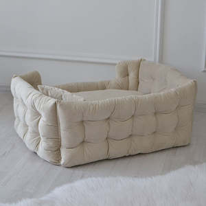 Neues verbessertes Haustier Katze Hund Chaiselongue Bett Sofa Komfortable Nacken pflege Kissen Design Luxus Hunde bett - Product Image 1