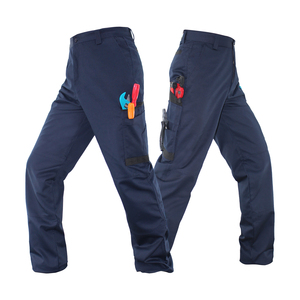 <span class=keywords><strong>Pantaloni</strong></span> da lavoro Cargo da uomo <span class=keywords><strong>con</strong></span> <span class=keywords><strong>tasche</strong></span> <span class=keywords><strong>laterali</strong></span> <span class=keywords><strong>pantaloni</strong></span> alla moda da uomo in forma regolare Casual <span class=keywords><strong>blu</strong></span> Navy <span class=keywords><strong>pantaloni</strong></span> Cargo - Product Image 1