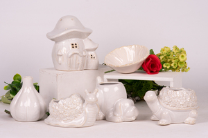 Vasi per Fiori in Ceramica Fatti a Mano Stile Moderno Farmhouse, Serie Animali, Design Scimmia Leone Cervo, Decorazioni per la Casa - Product Image 2