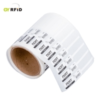 En stock, étiquette RFID UHF 860-960 MHz imprimable, étiquette de bijoux imperméable, logo personnalisé, autocollant en PVC/PET