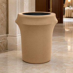 Hospitality Event Trash Can Cover Custom Spandex Bin Cover for Hotels Caterers and Rental Inventory Programs - Product Image 1
