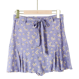 OEM ServiceStriped Une Pièce <span class=keywords><strong>Culotte</strong></span> Extrême Micro Mini Pantalon UNE Ligne midi Courte Sexy Dames Jupes - Product Image 1