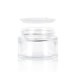 Custom Logo <b>Glass</b> Cream <b>Container</b> Empty <b>Glass</b> Cream Jar With High Quality Cosmetic <b>Glass</b> Bottle For Lotion Balm With Screw Lid - Product Image 6