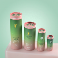 Tabung Lip Balm Kertas Kraft Ukuran Khusus Bebas Plastik Biodegradable Dapat Didaur Ulang Wadah Kosong untuk Krim Wajah Deodoran Padat