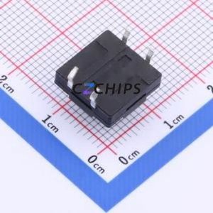 TS-KG10D-BB85F Tactile Switch Through hole Component THT,12x12mm Switch Single Pole Single Throw Round Button 2.5N Through Hole - Product Image 2