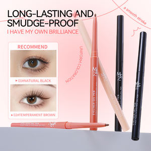 Venta al por mayor delineador de ojos MINSHZEE impermeable y a prueba de sudor a prueba de manchas Lápiz Delineador de ojos natural, extremadamente fino y suave - Product Image 3