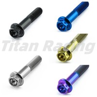 Gr5 Titanium Race Spec Boulon Hex Bride Vis Percées TC4 Boulon à Bride Tête Hexagonale pour Moto