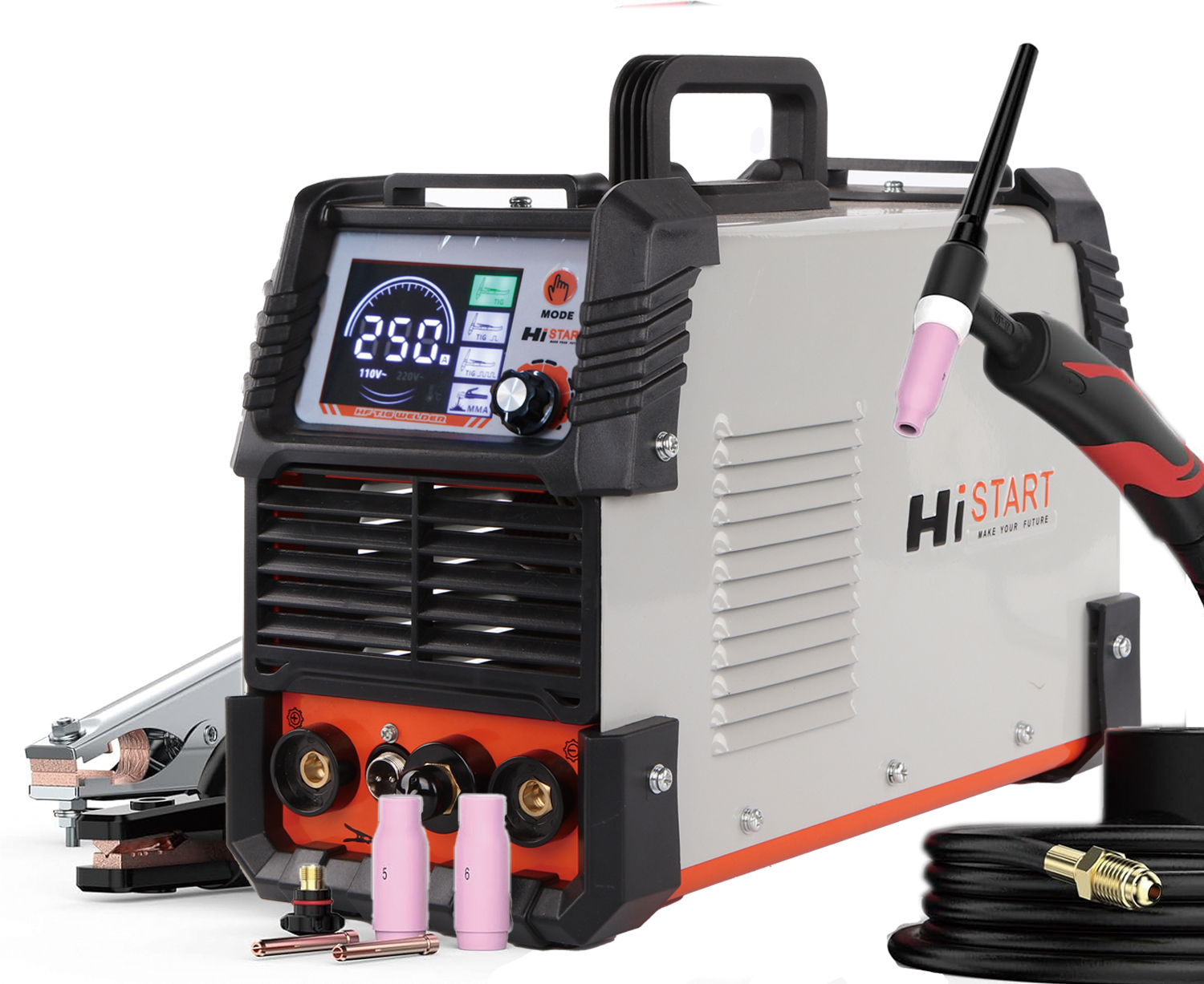 TIG-200A холодный точечный стержень/TIG сварщик 120 В/240 В большой светодиодный дисплей 2 т/4 т Горячий старт дуговой силы анти-палка Новая нержавеющая сталь DC TIG