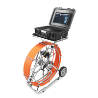 Sistema de Cámara de Inspección de Tuberías WITSON Full HD con Pantalla IPS de 10 Pulgadas, Rotación Panorámica e Inclinación, IP68, con Salida de Informe ITS