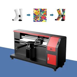 2024 Digitaler Socken-Drucker neue Technologie 3D-Nahtlose Baumwollsocken Lange Strümpfe Tintenstrahldruckmaschine