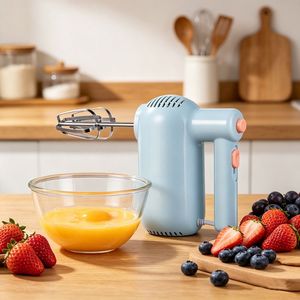 Batteur à œufs électrique haute puissance de qualité supérieure, mélangeur alimentaire multifonctionnel domestique, accessoire crochet pétrisseur, <span class=keywords><strong>mini</strong></span> mixeur portatif - Product Image 1