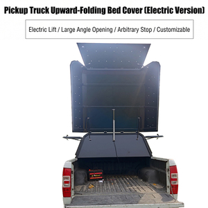 Couverture de benne de camionnette électrique inclinable vers le haut, étanche, en aluminium rigide, personnalisable et verrouillable - Product Image 4