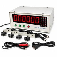Compteur numérique à 6 chiffres avec minuterie, fréquencemètre et sortie de signal, 4 photocellules pour laboratoire de mécanique physique