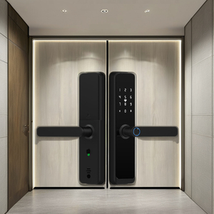 <span class=keywords><strong>Topteq</strong></span> X6 Tuya Smart Biometrisches Finger abdrucks chloss Aluminium-und Holztür zugang Funktioniert mit WiFi auf Wohnungen Zink legierung material - Product Image 2