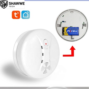Détecteur de fumée et d'incendie WIFI Tuya avec capteur photoélectrique, alarme 80 dB, contrôle par application - Product Image 1