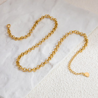 SUMMLY OEM ODM Cadena de Acero Inoxidable de Tamaño Personalizado, Chapada en Oro de 18K, Tipo Clip, Ovalada, para Collares, Venta al por Mayor para Joyería Hecha a Mano y DIY