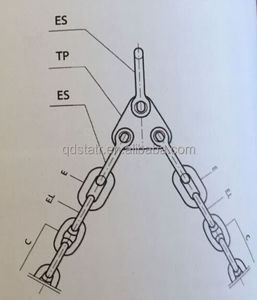 Chaîne d'ancre pour bouée et plaque triangulaire marine KJML, chaîne de câble d'ancre, chaîne d'amarrage, chaîne triangulaire marine KJML, chaîne d'ancre KJML C - Product Image 4