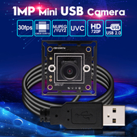ELP 720P HD Mini USB kamera modülü ile 100 derece Lens ücretsiz sürücü lightburn kamera, ahududu Pi, Jetson Nano kamera