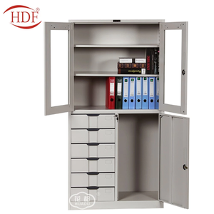 ตู้เก็บเอกสารเหล็ก 4 บานเปิด สำหรับสำนักงาน ตู้เก็บแฟ้ม ตู้โชว์หนังสือ - Product Image 6