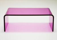 Haute Qualité Moden Simple Conception en Forme De U Table Basse En Acrylique Transparent Pour La Décoration De salon
