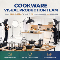 Vidéographie professionnelle AMZ/Titk/Ebay Shopify, service de photographie de produits pour ustensiles de cuisine, casseroles et poêles.
