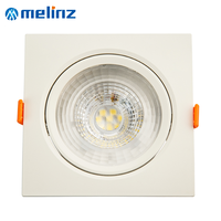 MELINZ Spot LED encastré à lumière chaude neutre, blanc chaud, pour intérieur, 3 5 7 9 12 W, lampe spot LED