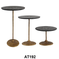 Table basse ronde en bois massif, Table basse ronde en bois de Thaddeus