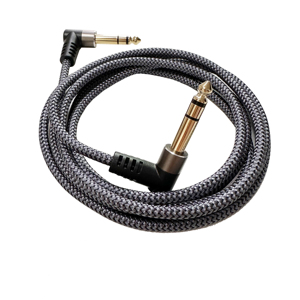 <span class=keywords><strong>Cable</strong></span> de Audio de escenario trenzado de cobre puro macho a macho de 6,35mm Codo de ángulo recto <span class=keywords><strong>doble</strong></span> <span class=keywords><strong>Cable</strong></span> de Audio de 6,35mm a 6,35mm - Product Image 1