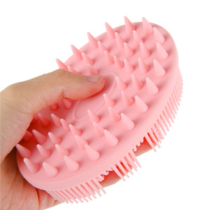 Playboy <b>Silicone</b> Scalp Massage Brush Pink Full Body Hair Care <b>Tool</b> - Product Image 3