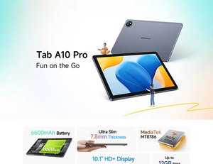 Tablet Ulefone <span class=keywords><strong>Tab</strong></span> <span class=keywords><strong>A10</strong></span> Pro de 10.<span class=keywords><strong>1</strong></span> Pulgadas con Pantalla HD+ de 800 x 1280, 12 GB (6 GB + 6 GB) + 128 GB de ROM, Batería de 6600 mAh, Cámara de 5 MP + 13 MP, Android 14, NFC - Product Image 6