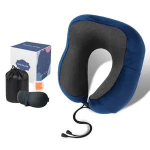 Travesseiro de pescoço em forma de u, travesseiro de pescoço de acupressão em forma de u para dormir em carro, descanso de cabeça para personalizar