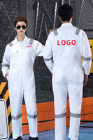 Travailleur technique d'atelier d'usine costume uniforme en pur coton logo personnalisé haute visibilité unisexe vêtements de travail uniforme de combinaison en coton
