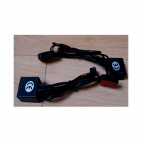 Invertisseur de feuille EL PYL PYL-EL-CAR-GK-02 DC12V, mode lumière constante, sortie 4 canaux, réglage de la luminosité/du coloris pour jauges de voiture EL