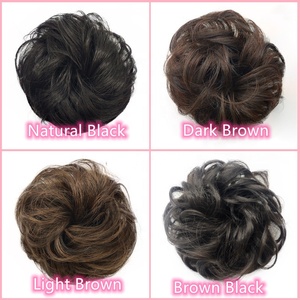 Facile à porter coiffure chignon femmes cercle <span class=keywords><strong>cheveux</strong></span> chignon vraies perruques d'extension de <span class=keywords><strong>cheveux</strong></span> humains - Product Image 6