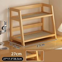 Étagère double couche pour le rangement de bureau Étagère de présentation pour la décoration de la maison 2 étages pour le comptoir de la maison Cuisine Bureau Bureau
