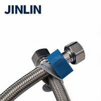 Tuyau d'eau flexible résistant aux chocs JINLIN en acier inoxydable tressé avec âme en EPDM, anti-éclatement, pour eau froide et chaude, 250 psi